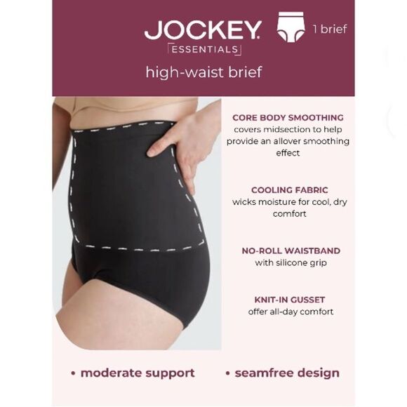 Women's Core Body Smoothing High-Waist Brief Cooling Underwear 2-Pack Size S - Picture 7 of 8